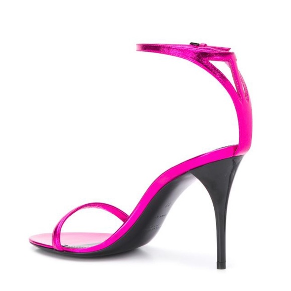 NWT Saint Laurent Lexi Fushia sandals - Picture 2 of 15